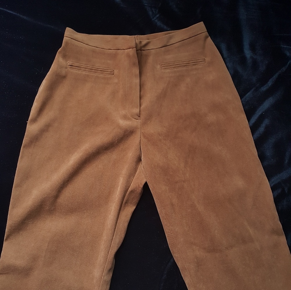 Tan Faux suede pants